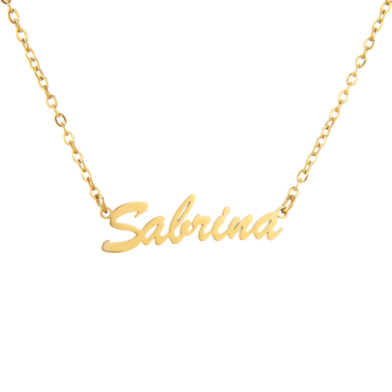 Nuevo collar con Nombre clásico personalizado