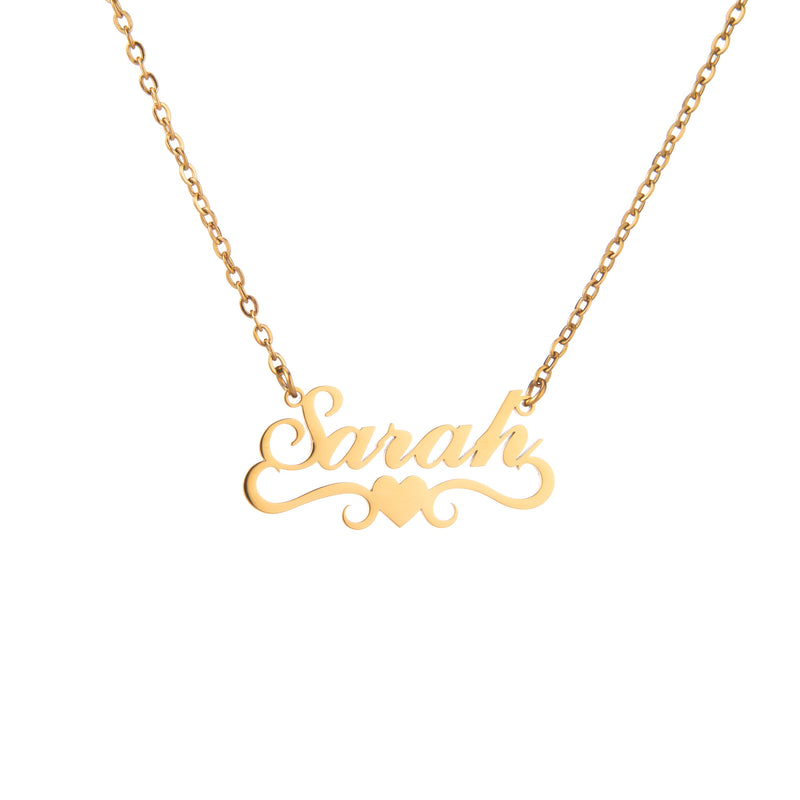 Collar con Nombre de corazón