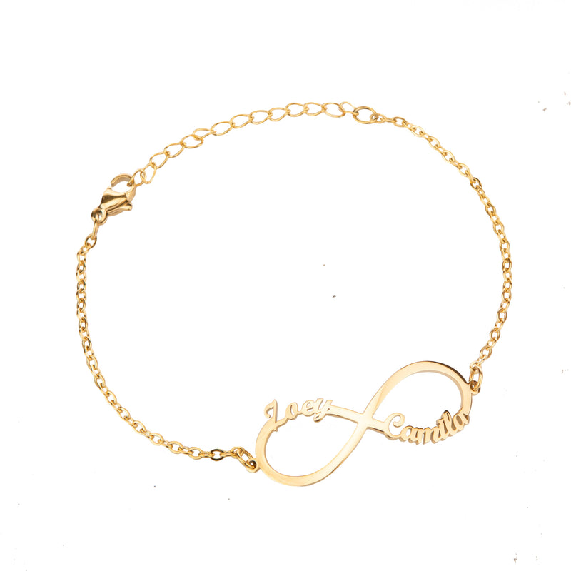 Pulsera Infinito con Dos Nombres