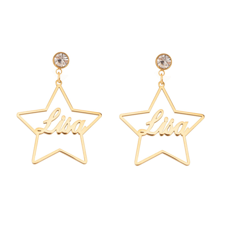 Aretes de Estrellas Personalizables