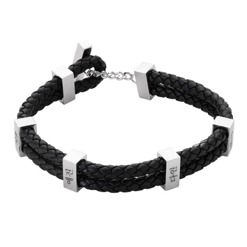 Pulsera Trenzada para Hombre en Coreano