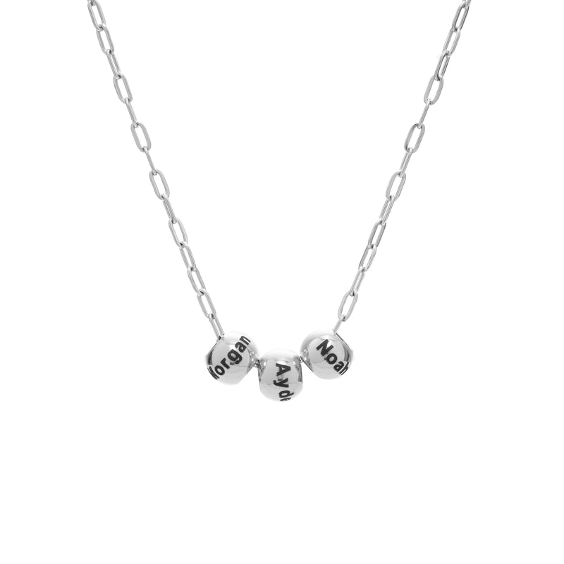 Collar Personalizado con Perlas y Nombres