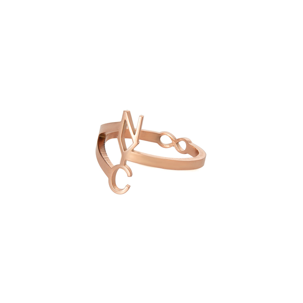 Anillo Infinito con Iniciales