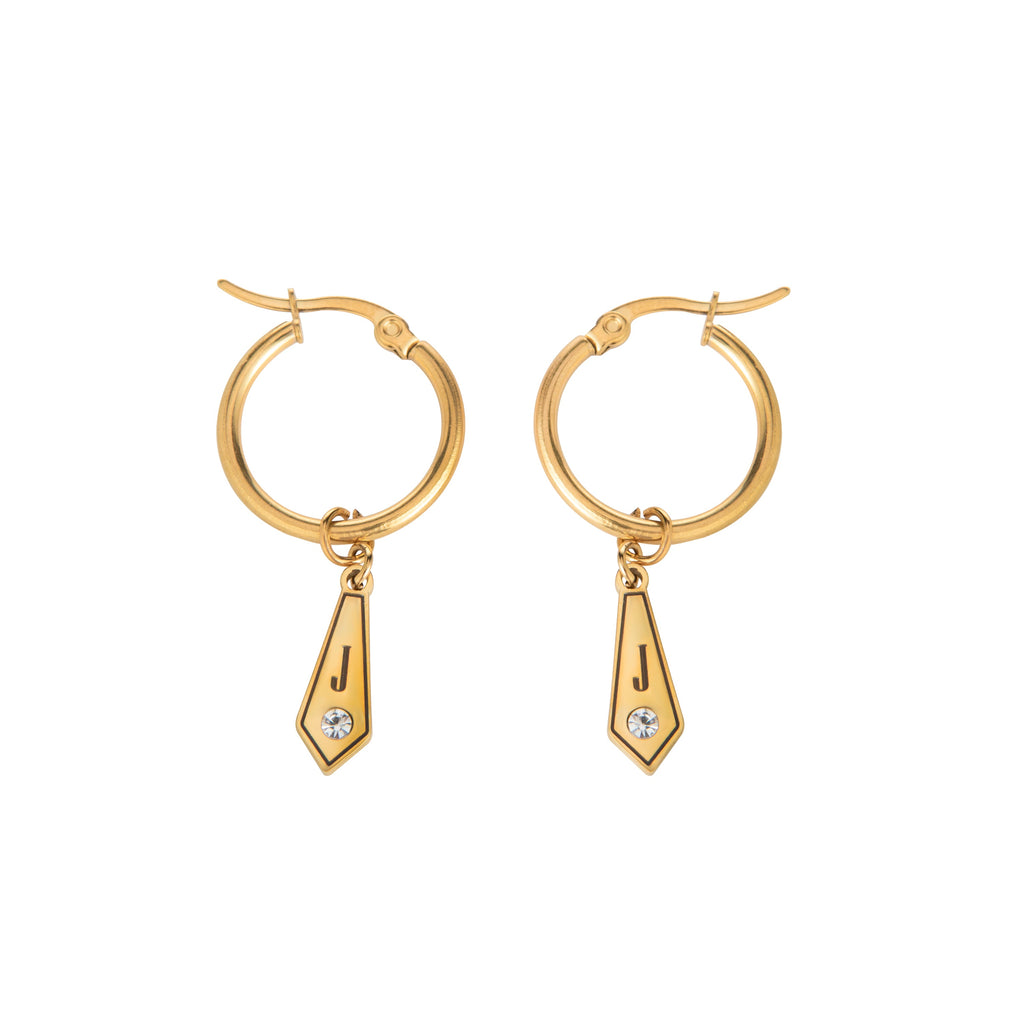 Aretes Diamante con Inicial