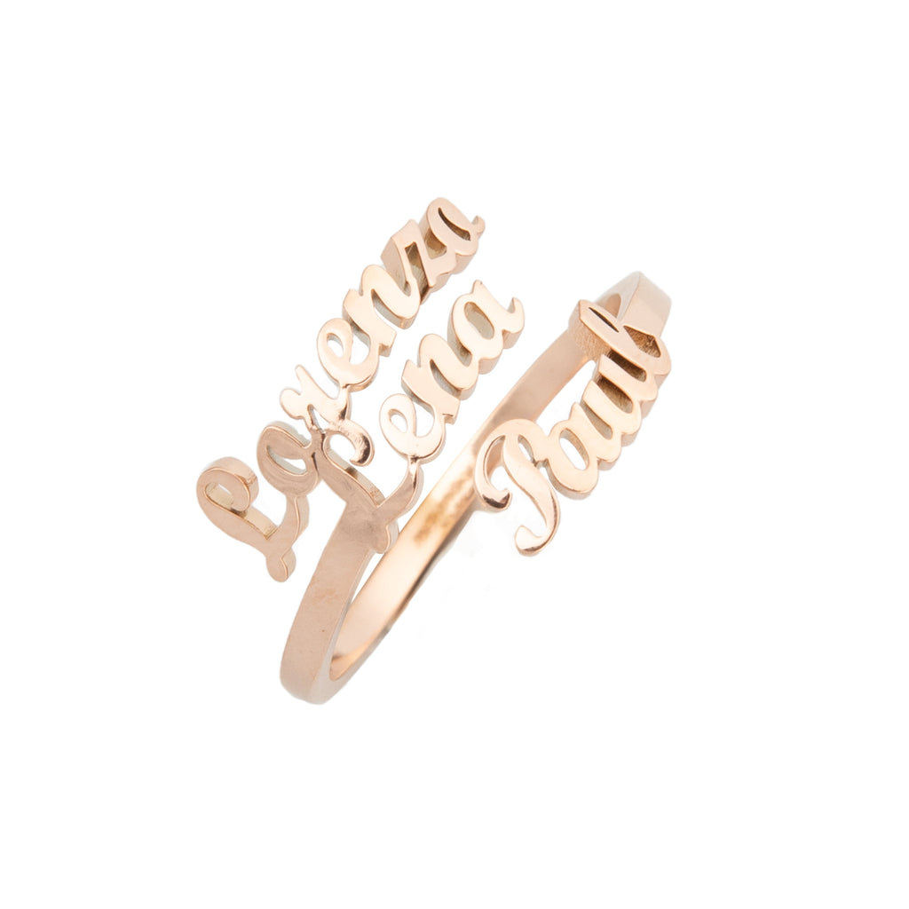 Anillo Personalizado con 3 Nombres
