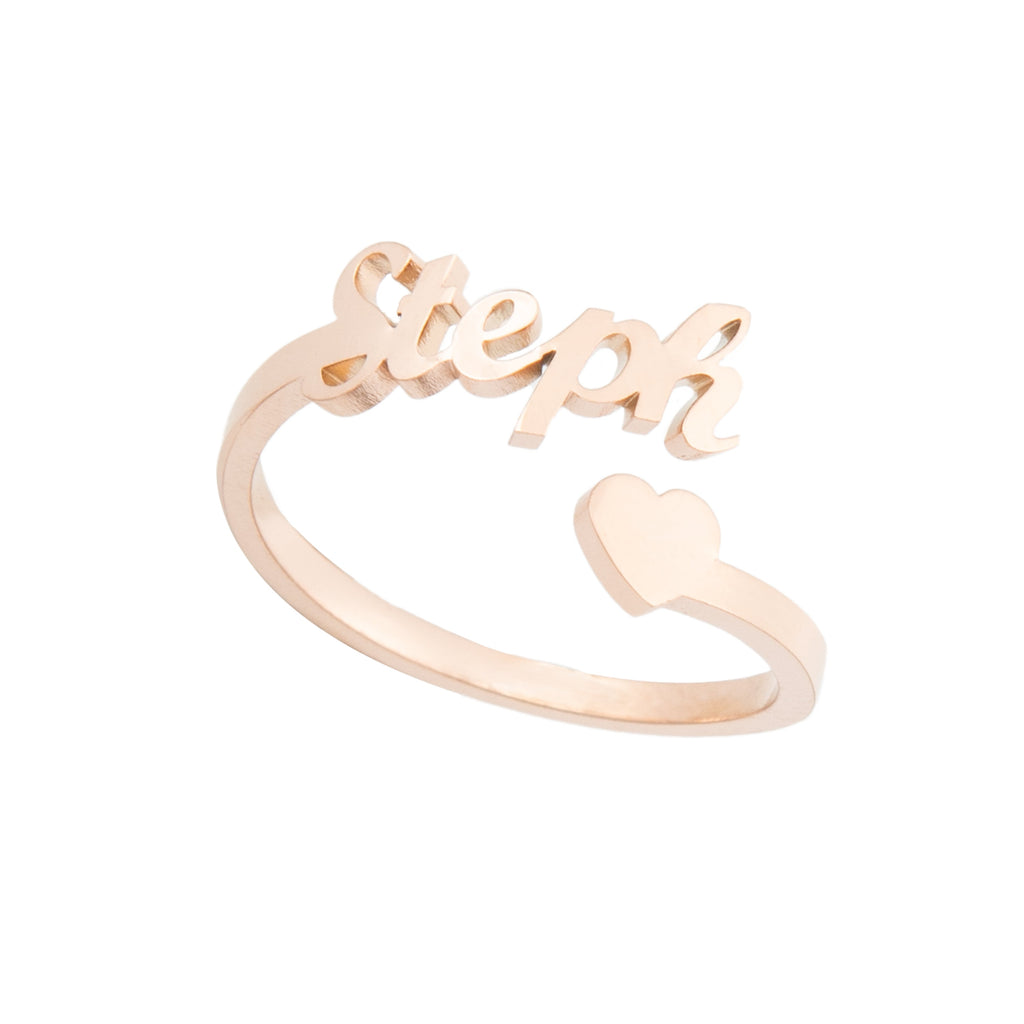 Anillo Abierto Decorado con un Corazón