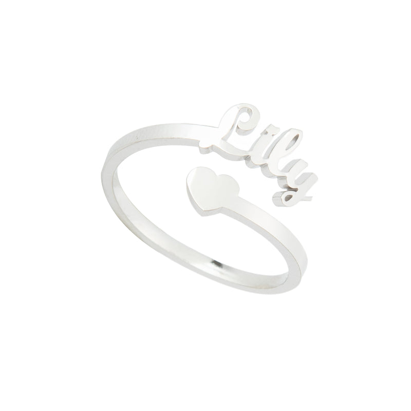 Anillo Abierto Decorado con un Corazón