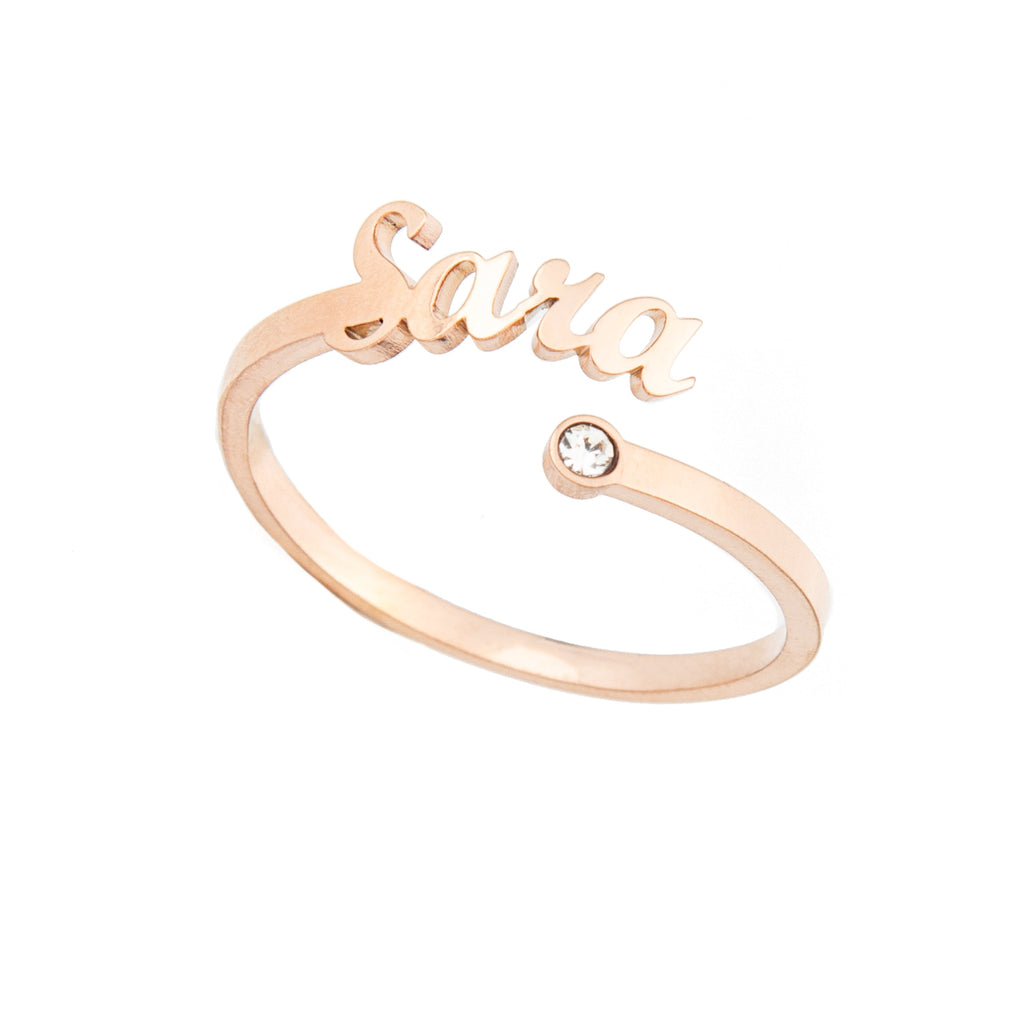 Anillo Abierto con Piedra de Nacimiento