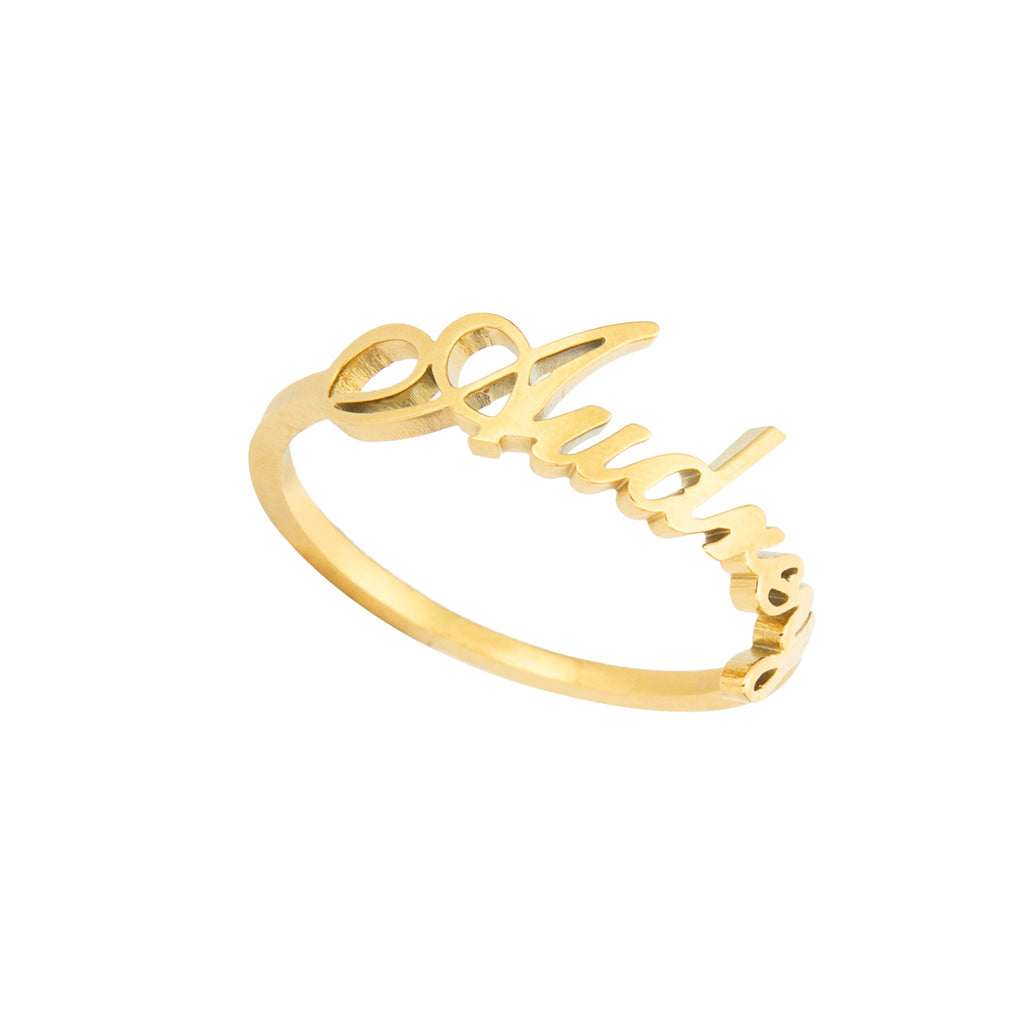 Anillo con Nombre en Tipografía Manuscrita