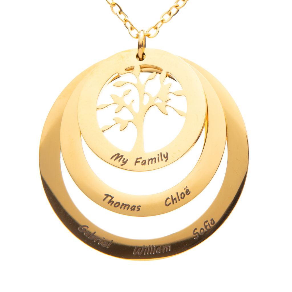 Collar Círculo Árbol de Familia