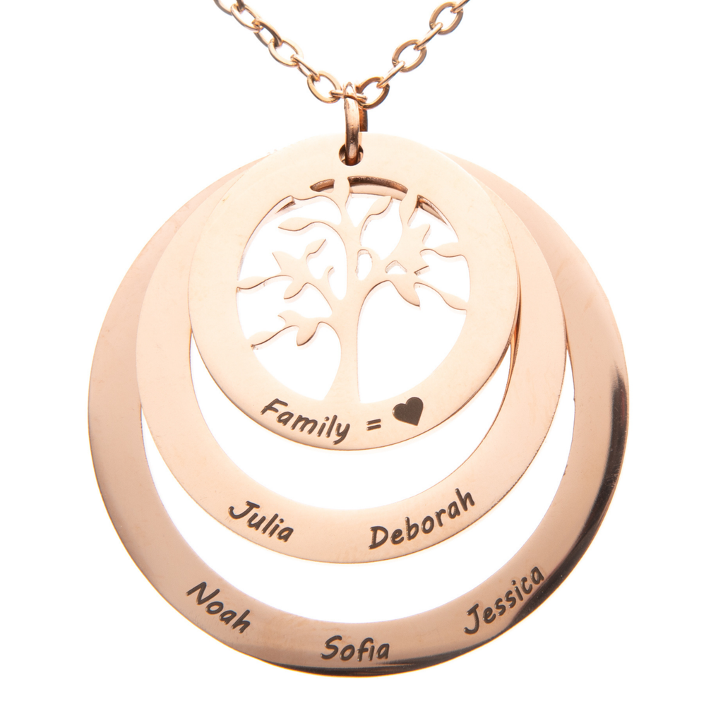 Collar Círculo Árbol de Familia