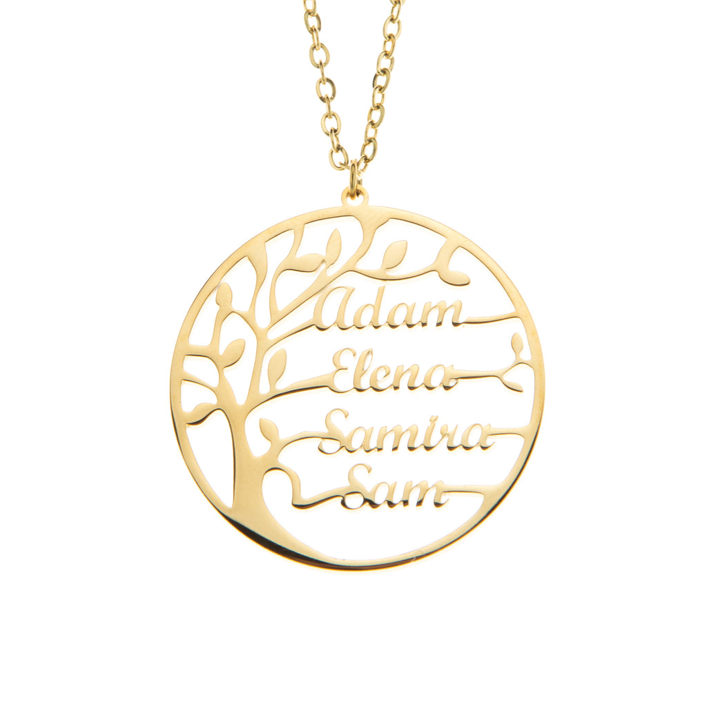 Collar con Nombre Arbol genealógico de vida