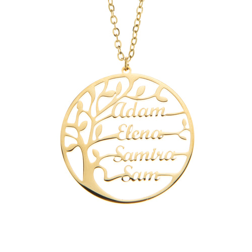 Collar con Nombre Arbol genealógico de vida