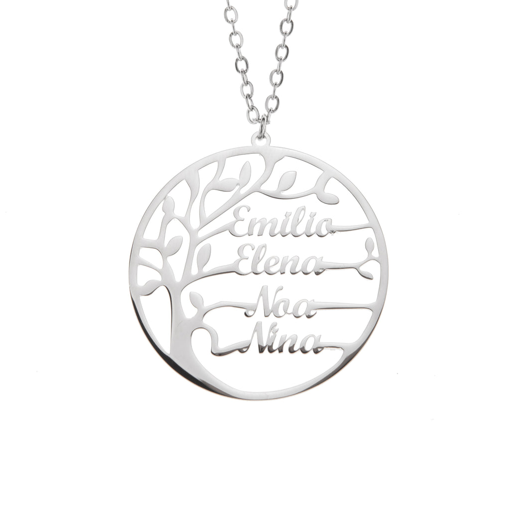 Collar con Nombre Arbol genealógico de vida