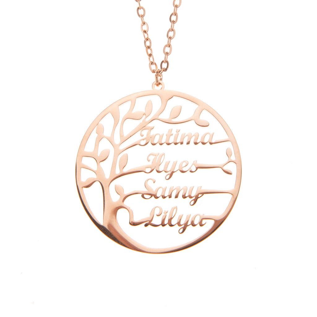 Collar con Nombre Arbol genealógico de vida