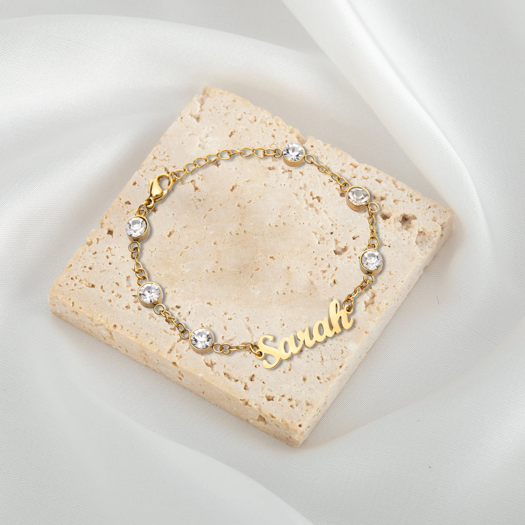 Pulsera Personalizada con Cristal