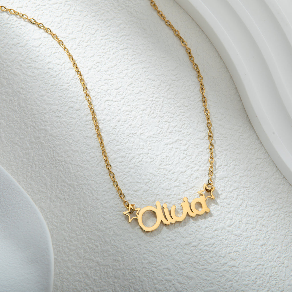 Collar con Nombre Girly personalizado