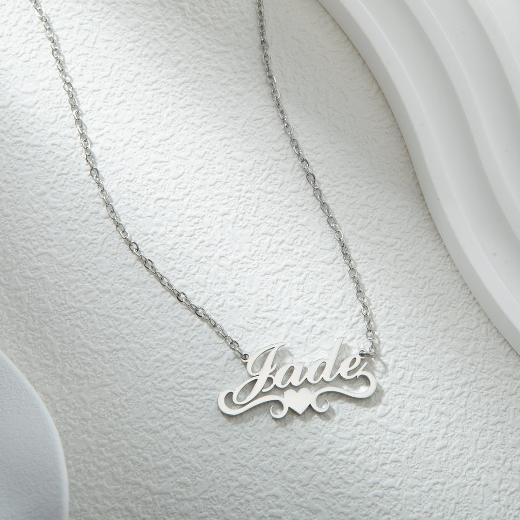 Collar con Nombre de corazón