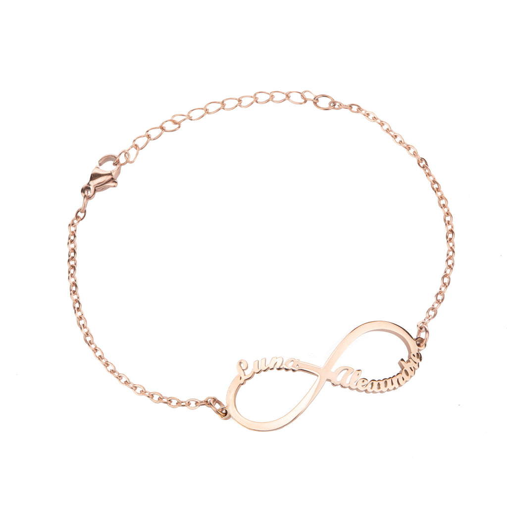Pulsera Infinito con Dos Nombres