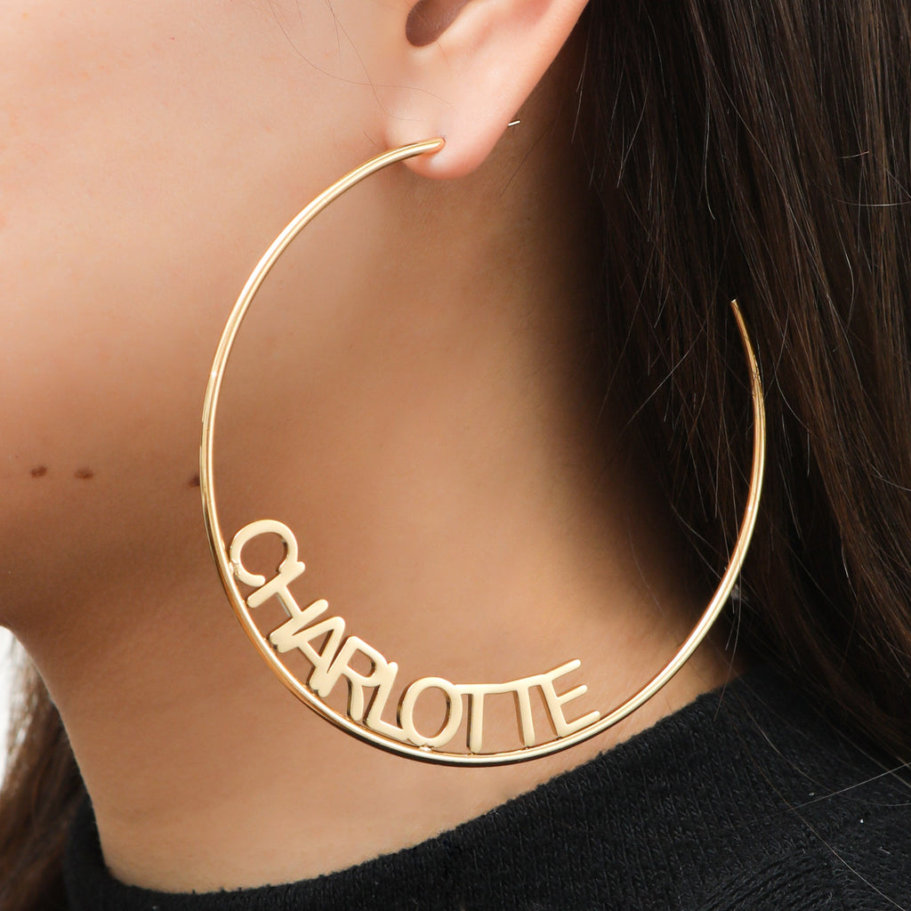 Aretes de Aro Abiertos Personalizables