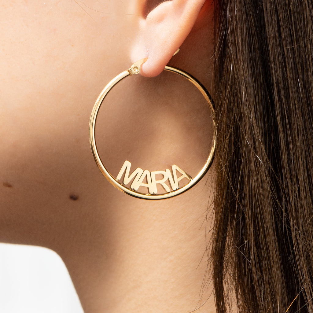 Aretes de Aro Cerrados Personalizables
