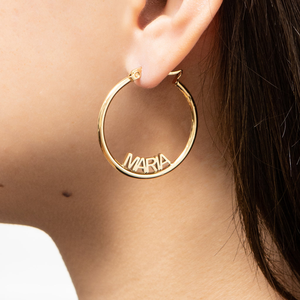 Aretes de Aro Cerrados Personalizables