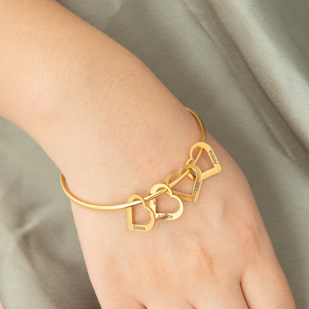 Brazalete con Corazones Personalizados