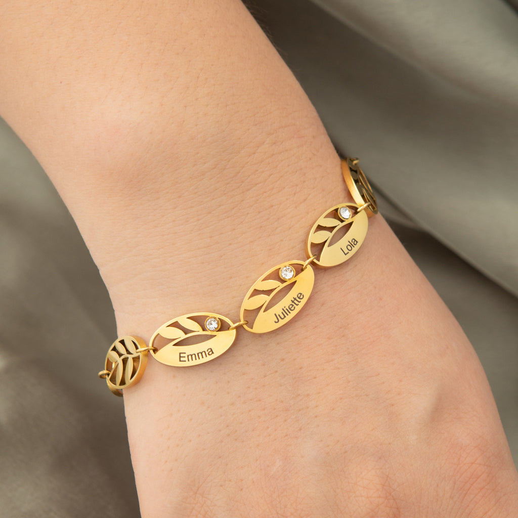 Pulsera Personalizada con Múltiples Hojas