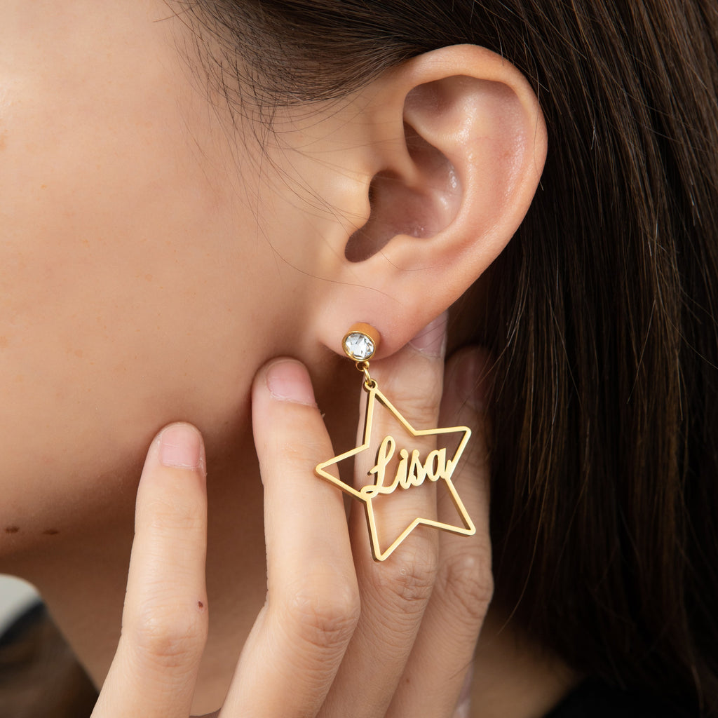 Aretes de Estrellas Personalizables