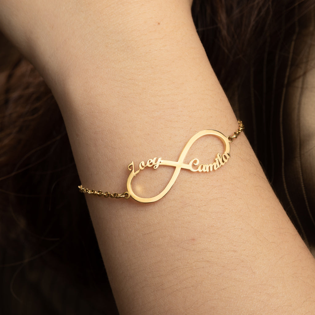Pulsera Infinito con Dos Nombres