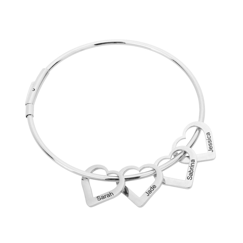 Brazalete con Corazones Personalizados