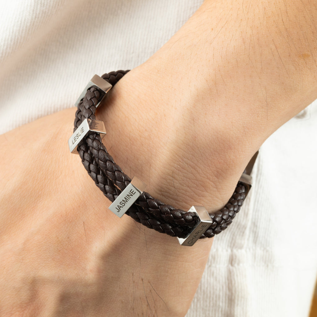 Pulsera Trenzada Personalizable para Hombre