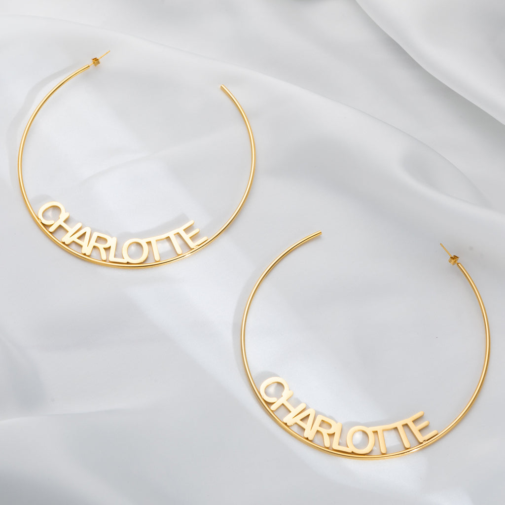 Aretes de Aro Abiertos Personalizables