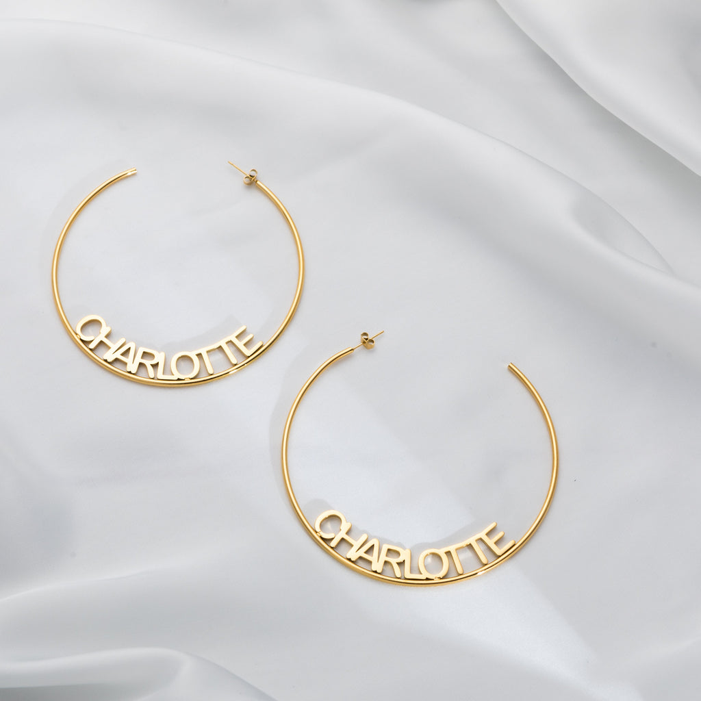 Aretes de Aro Abiertos Personalizables