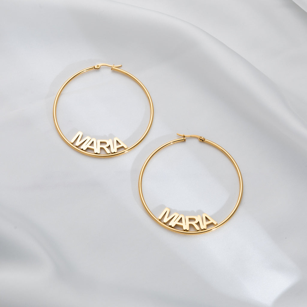 Aretes de Aro Cerrados Personalizables
