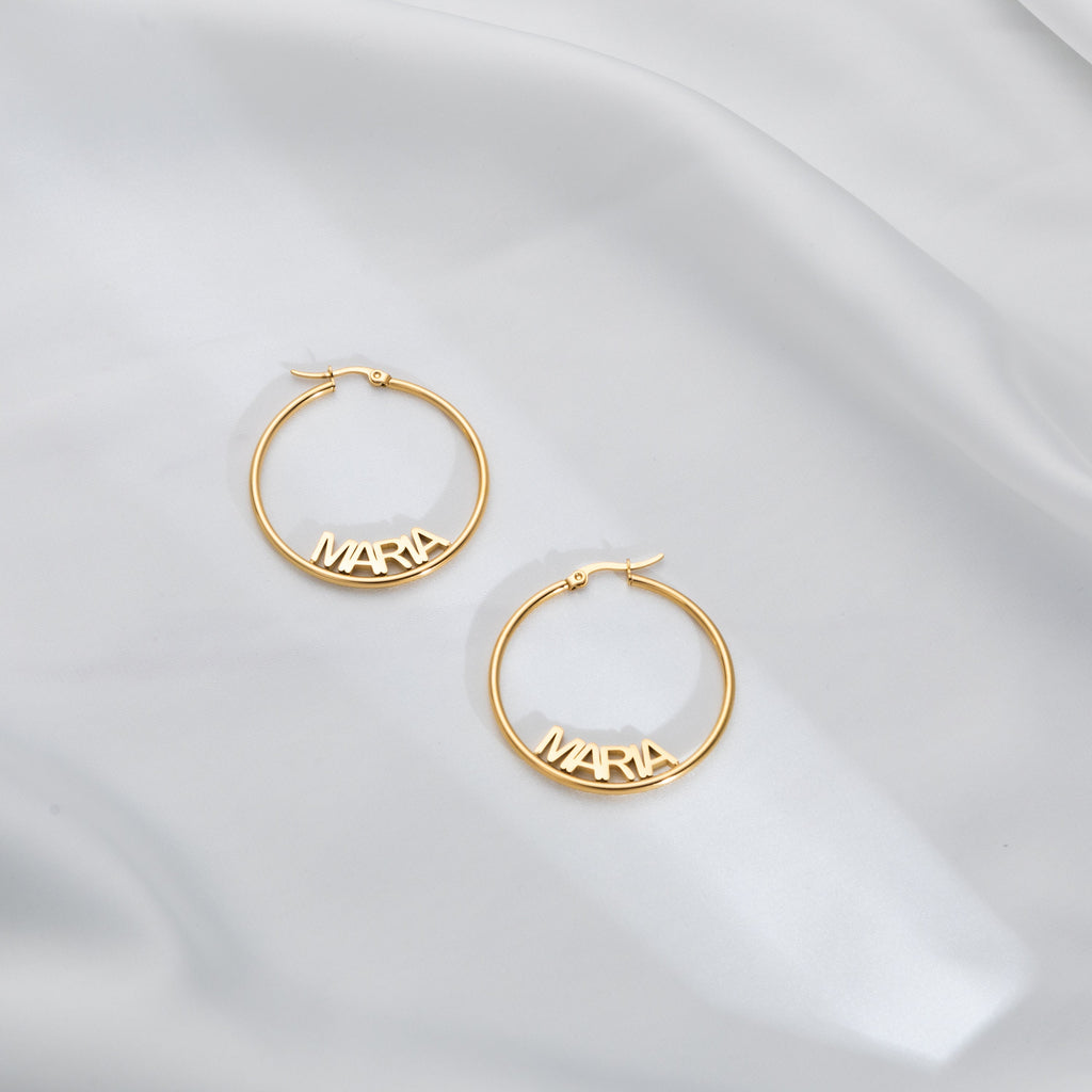 Aretes de Aro Cerrados Personalizables