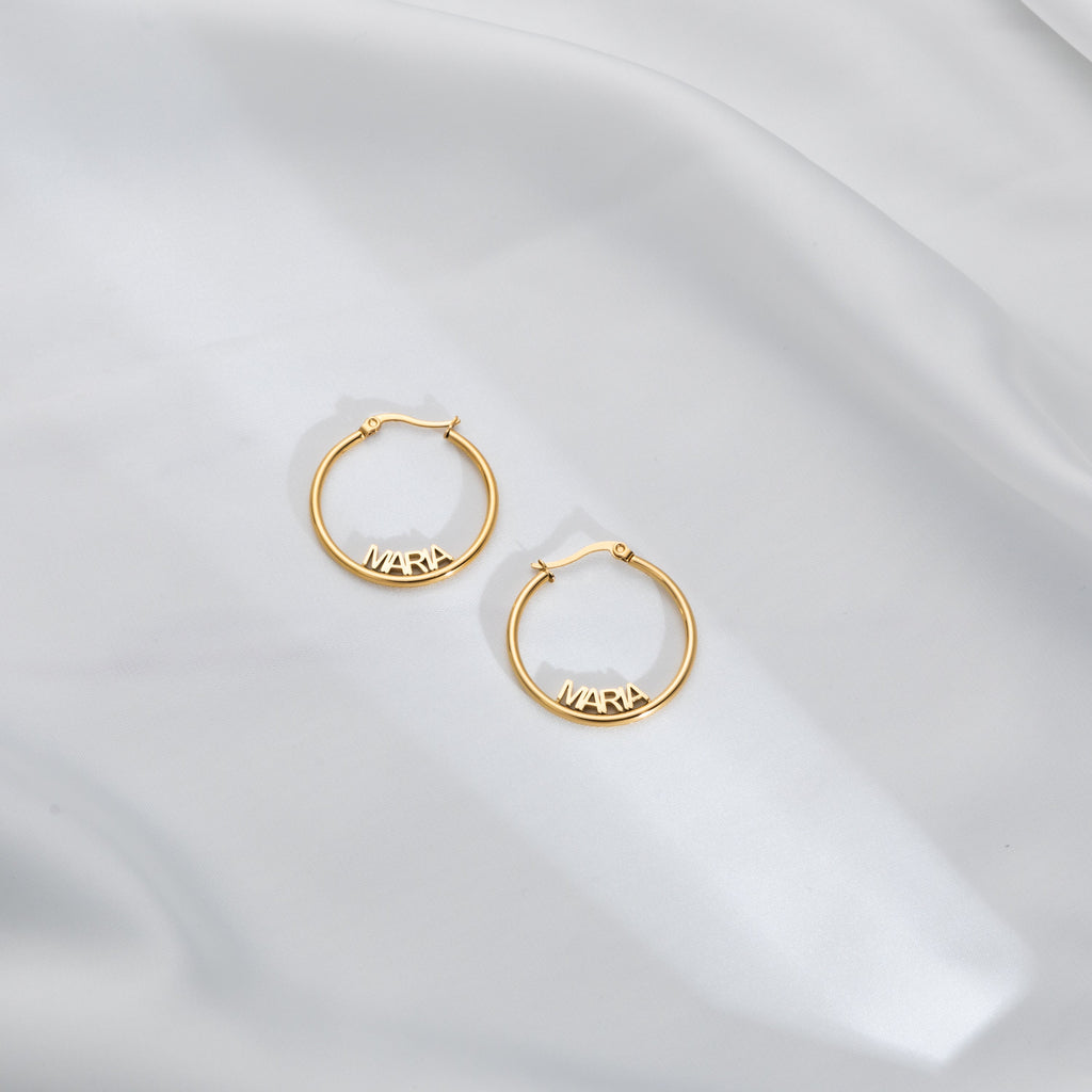 Aretes de Aro Cerrados Personalizables