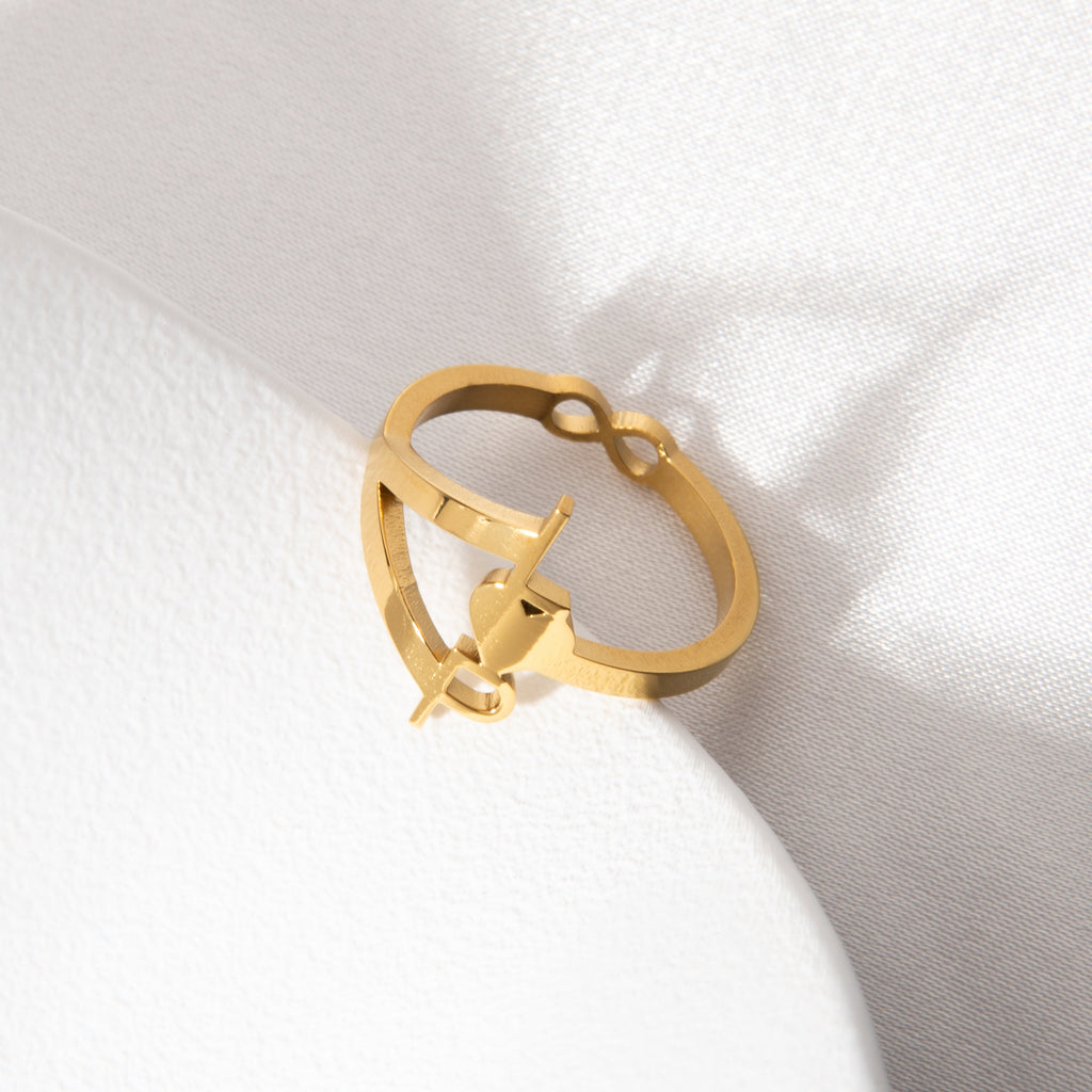 Anillo Infinito con Iniciales
