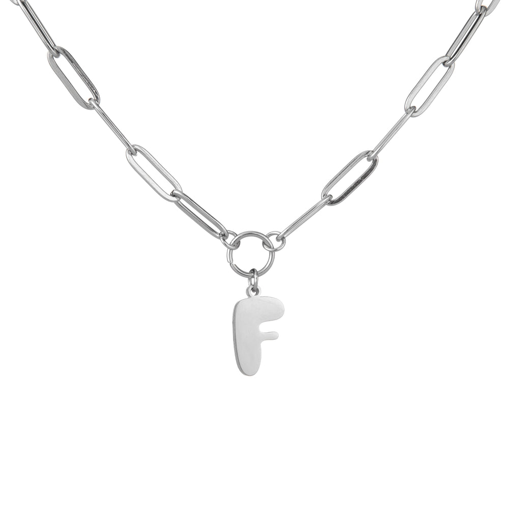 Collar Letra Burbuja Estilo Bold