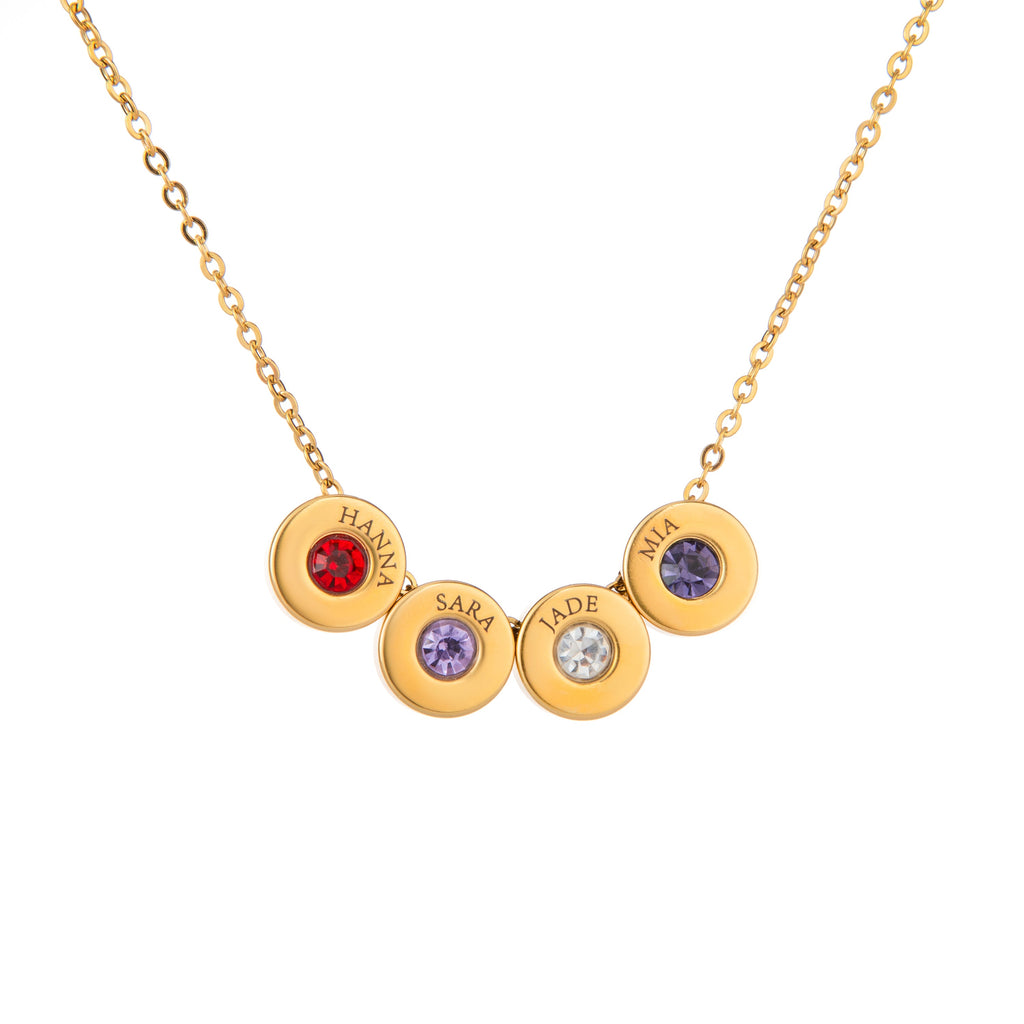 Collar con Cuentas Grabadas