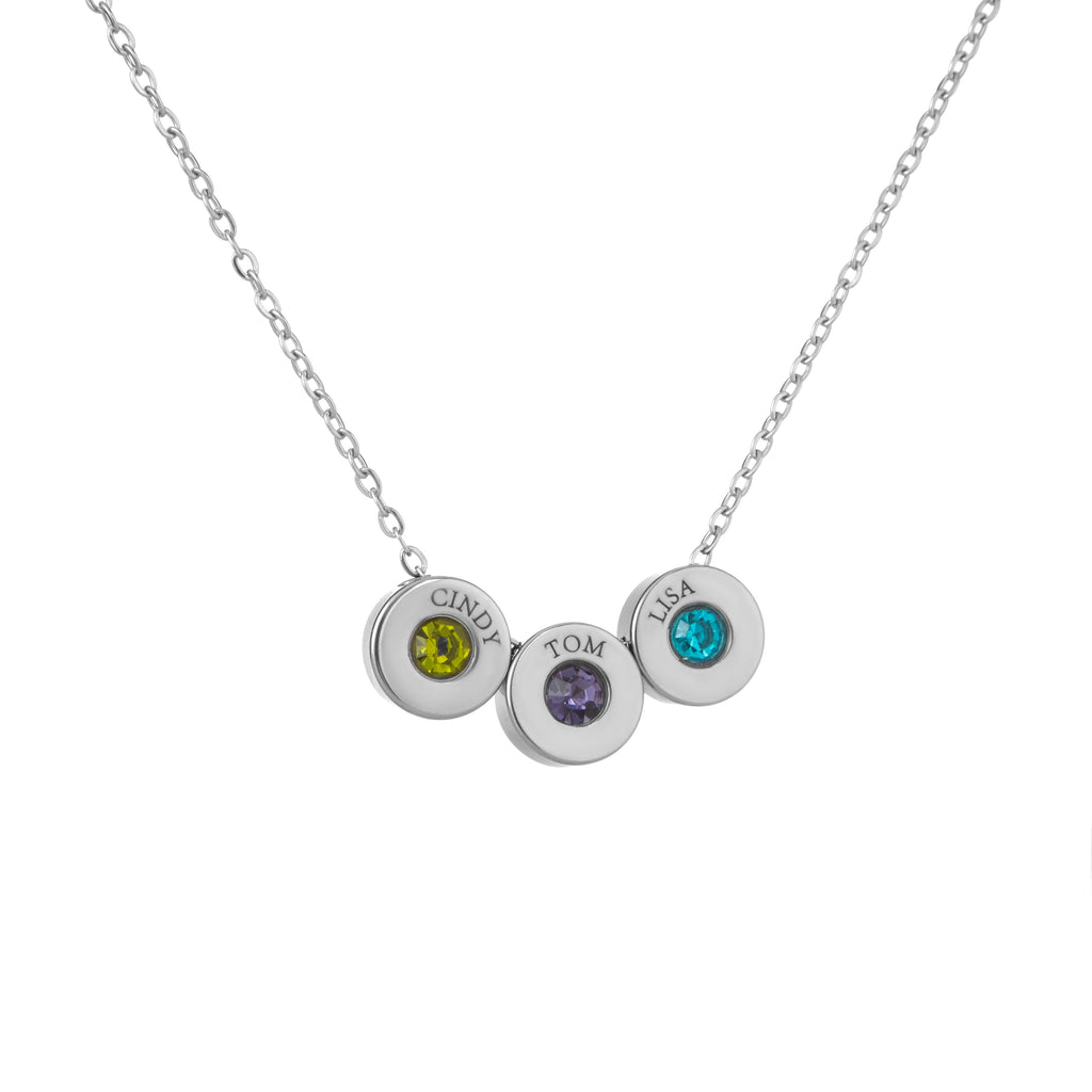 Collar con Cuentas Grabadas