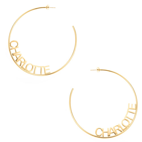 Aretes de Aro Abiertos Personalizables