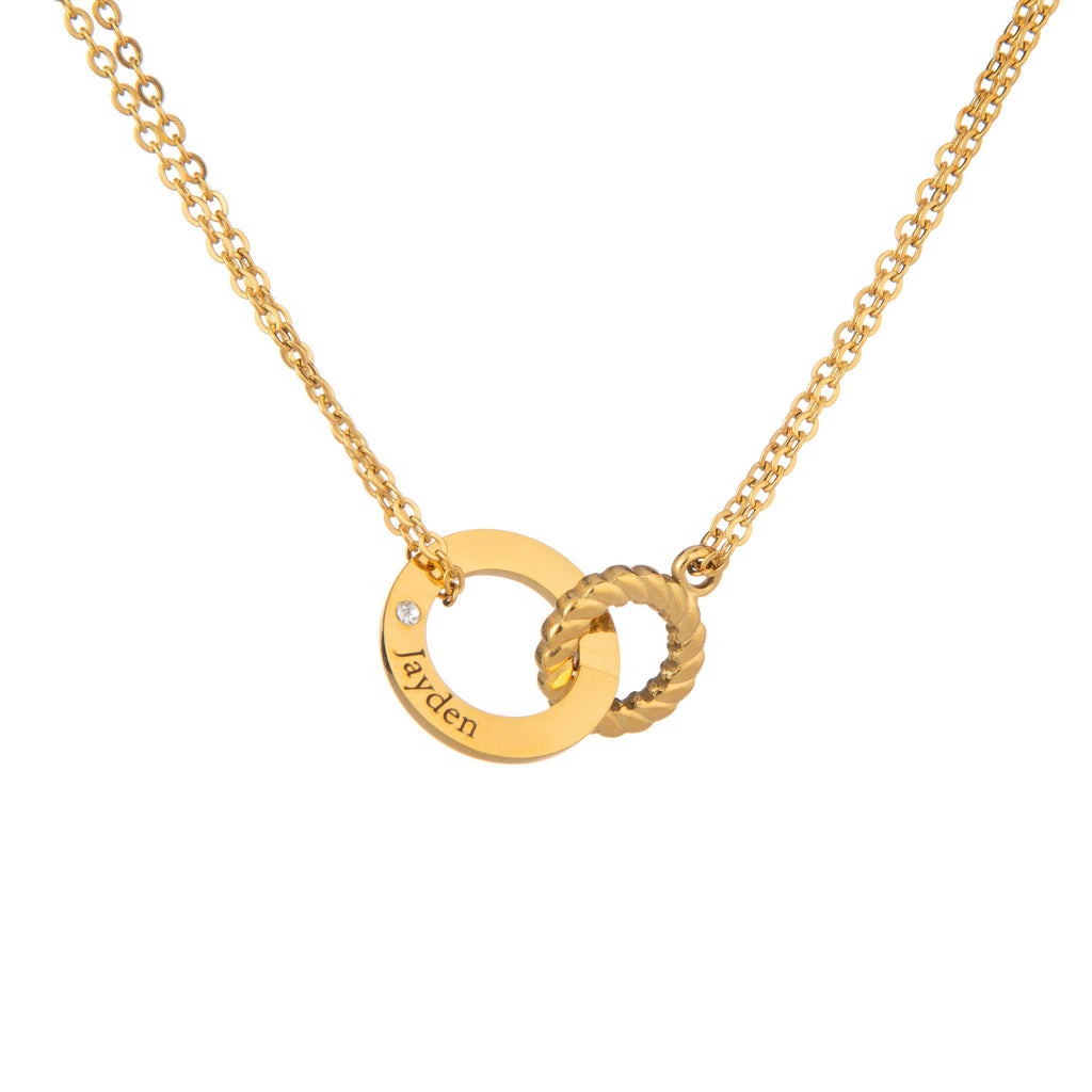 Collar Circular con Cristal