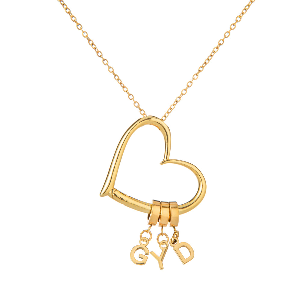 Collar Corazón con Iniciales
