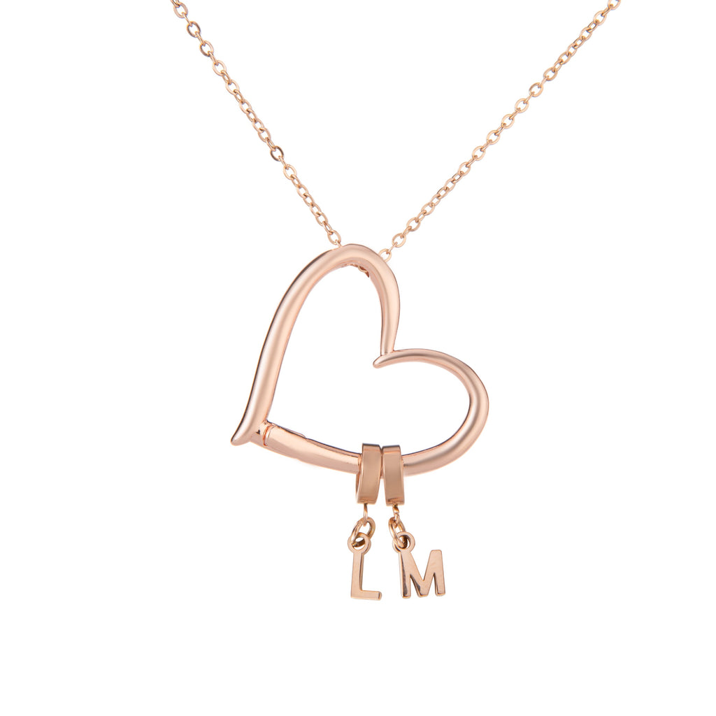 Collar Corazón con Iniciales