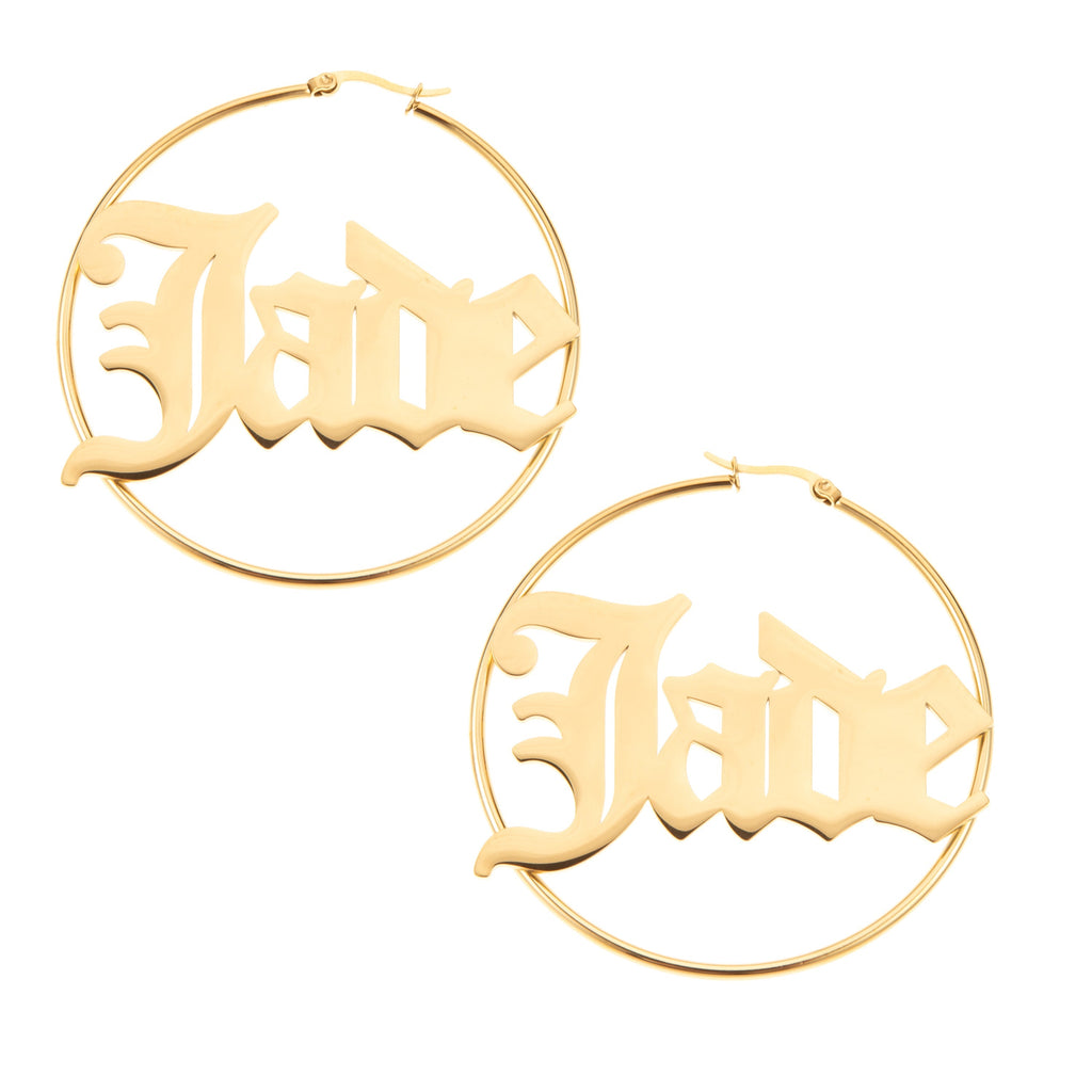Aretes de Aro Góticos Personalizables