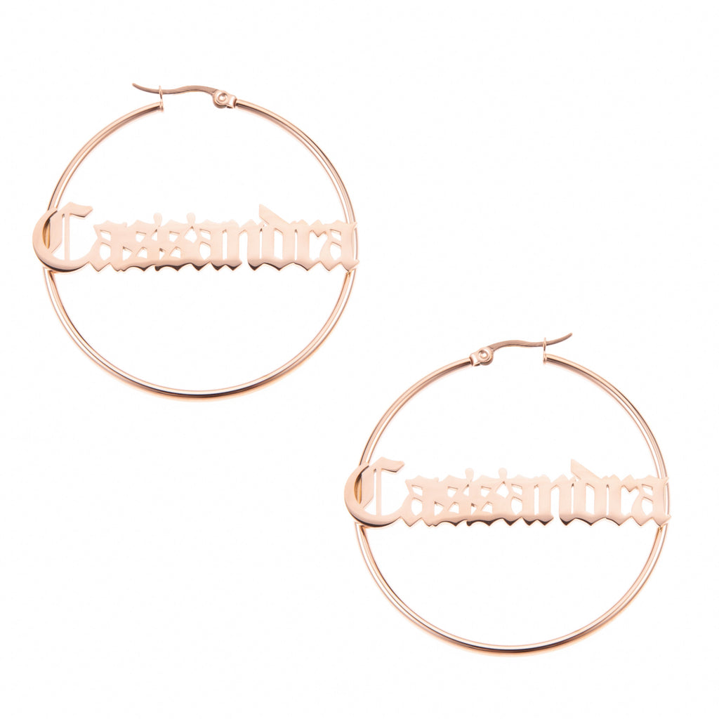 Aretes de Aro Góticos Personalizables