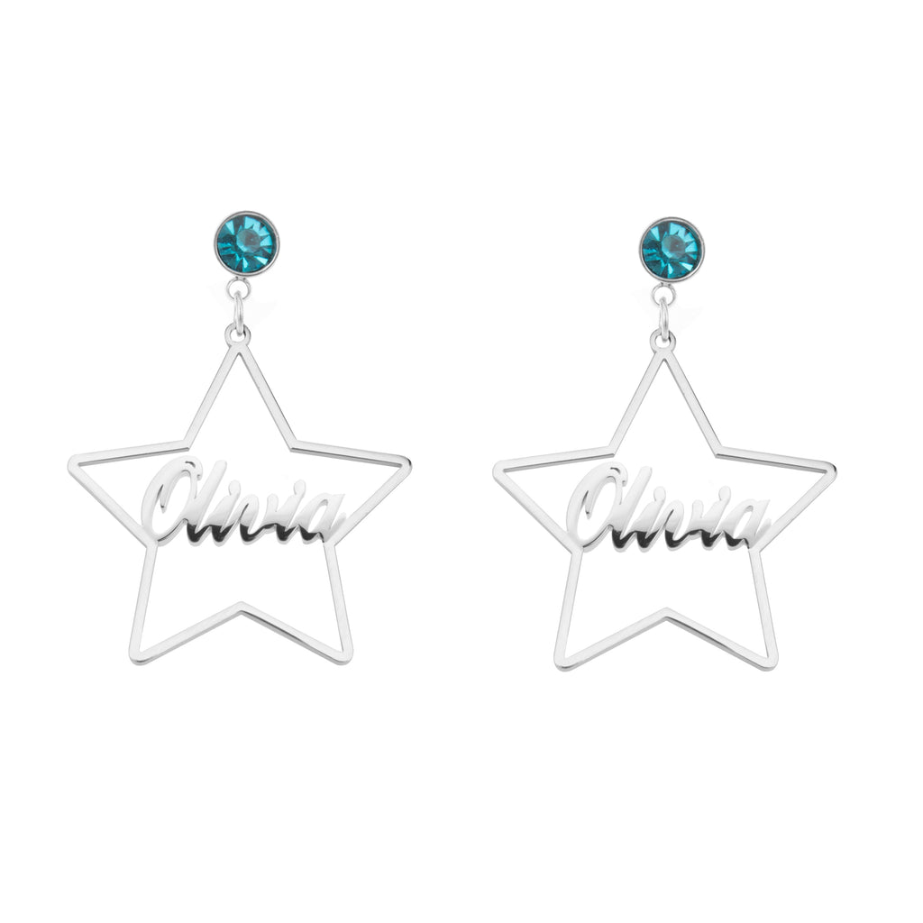 Aretes de Estrellas Personalizables
