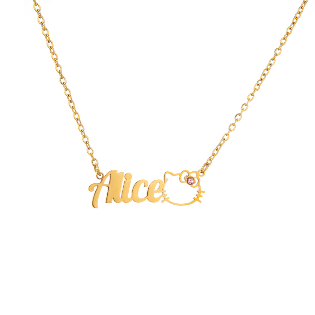 Collar Gatito con Piedra