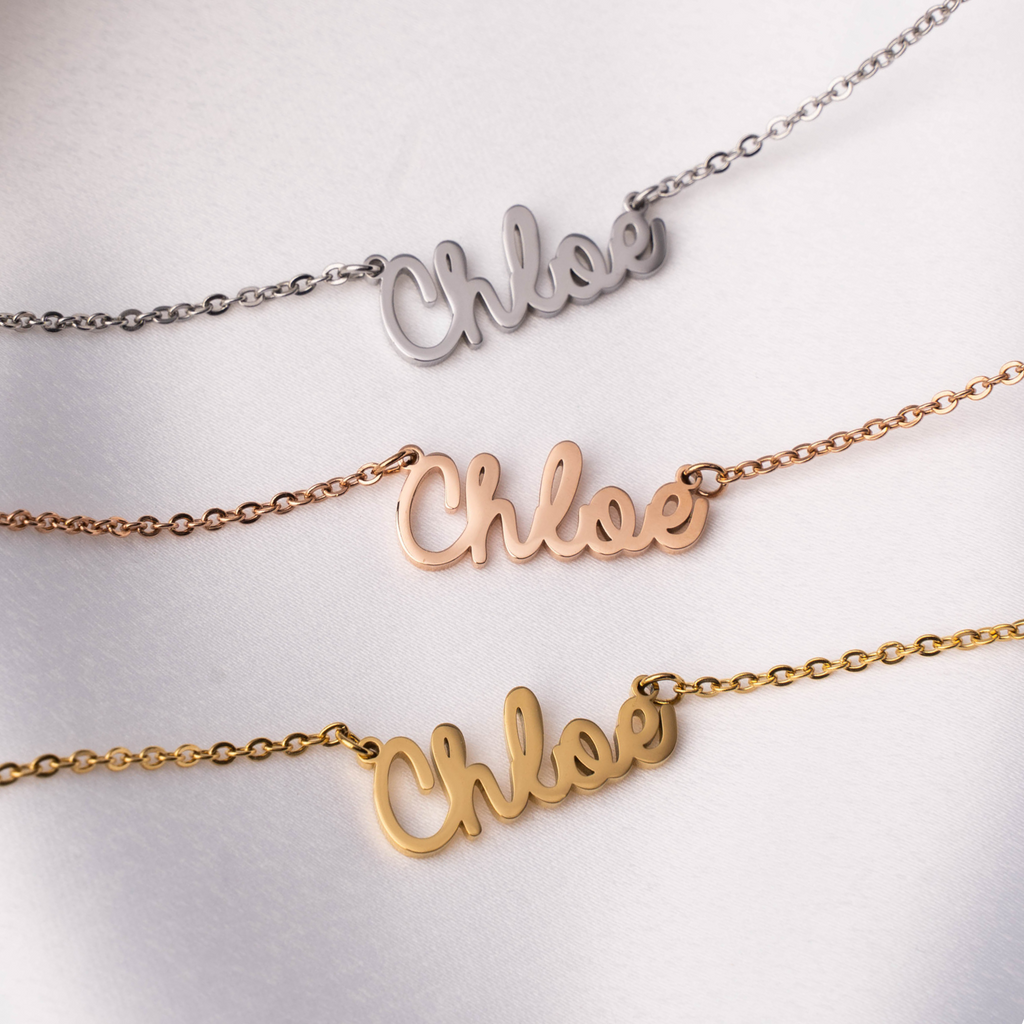 Collar personalizado con Nombre en cursiva